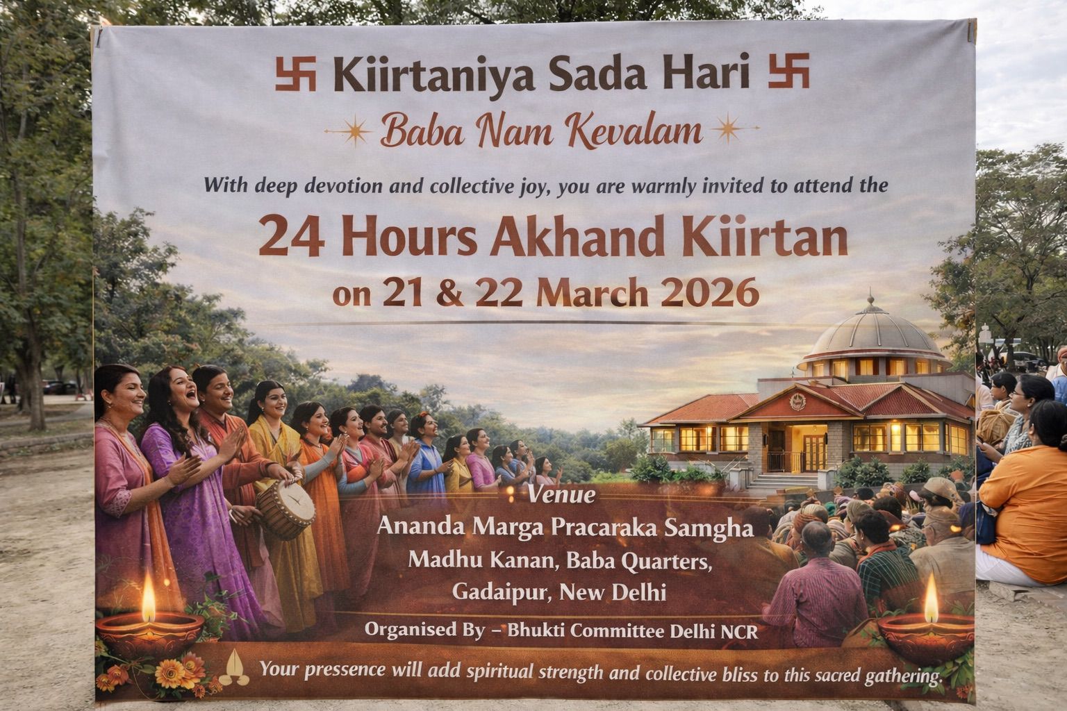 24 Hrs Akhand Kiirtan – Jagriti Hall Inauguration 🙏🕉️