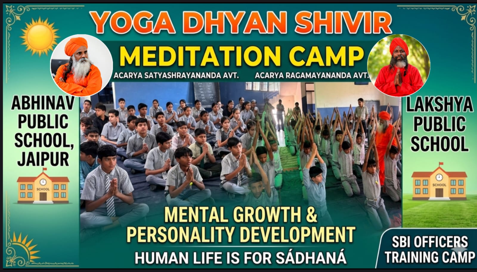 Yoga, Meditation & Personality Development Programs Successfully Conducted Across Jaipur(1st – 8th May 2026)